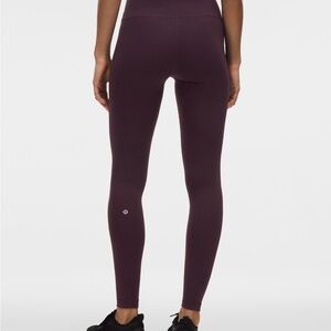Lululemon wunder train hr 28” in plum